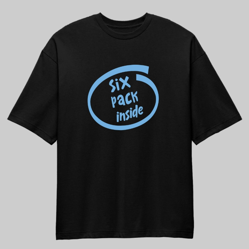 Six Pack Inside Oversized T-Shirt