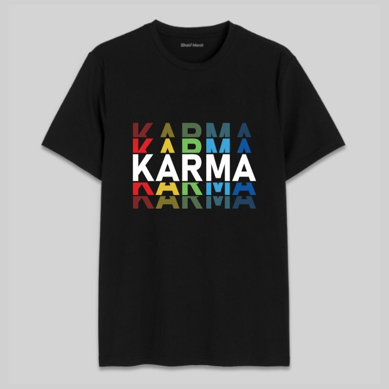 Karma Round Neck T-Shirt